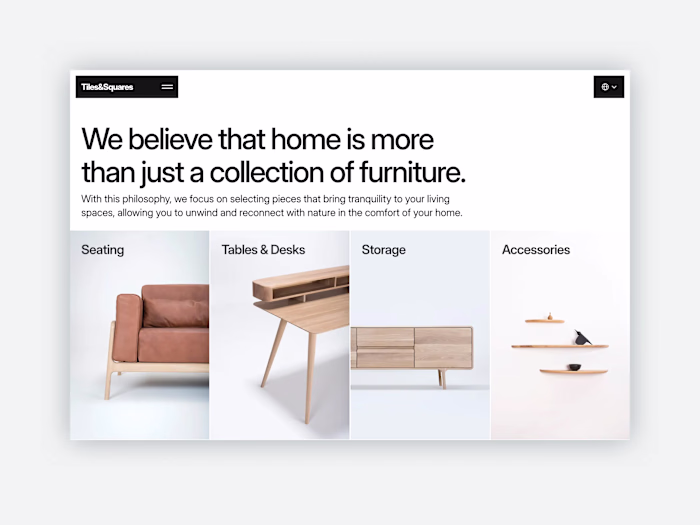 Minimal E-Commerce Template Designed in Framer