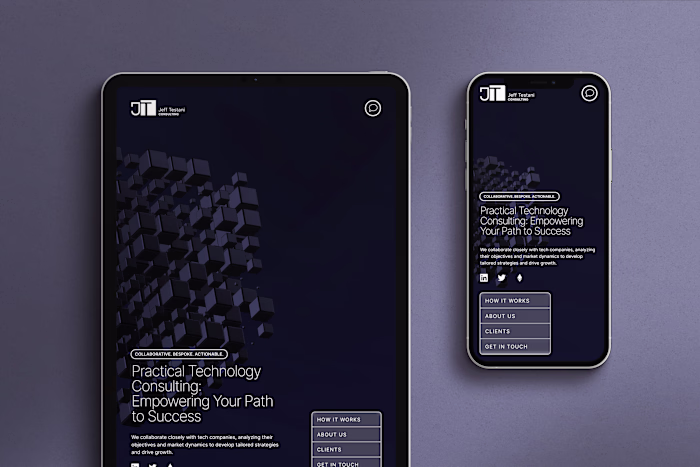 Website for technology consultancy