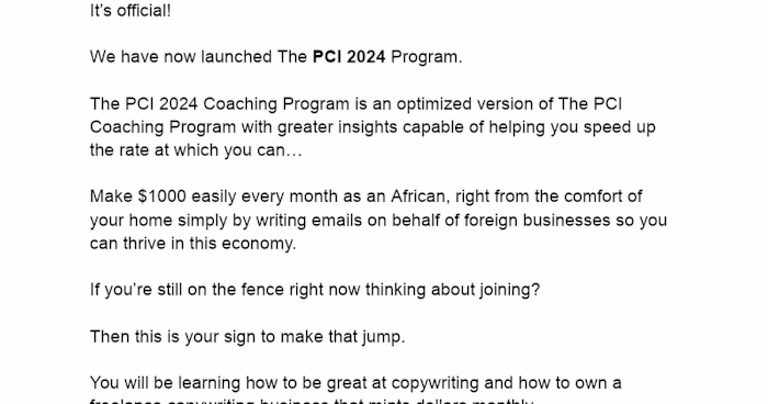 Launch of PCI 2024 Coaching Program