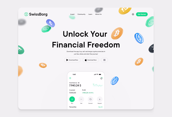 SwissBorg Website Redesign :: Behance