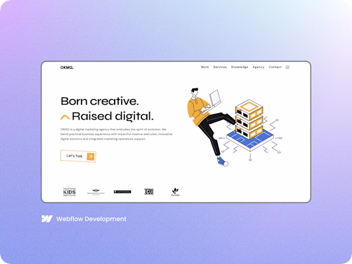 Migration of OKMG website to Webflow