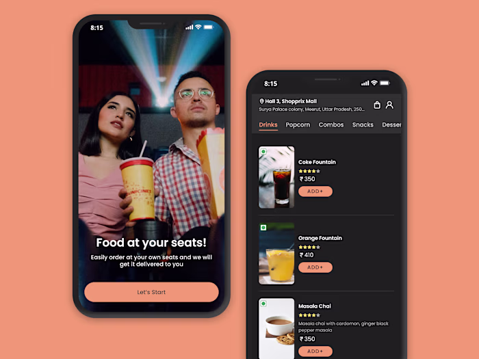 Revamped Food Ordering System for Theatre Staff [Personal]