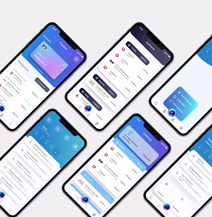 Minimalistic app design - personal life assistant
