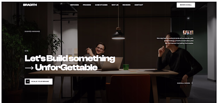 Software Agency Landing Page Design
