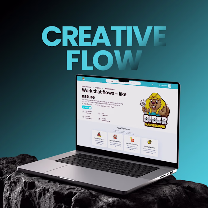 Working on a service-based business website design focused o...