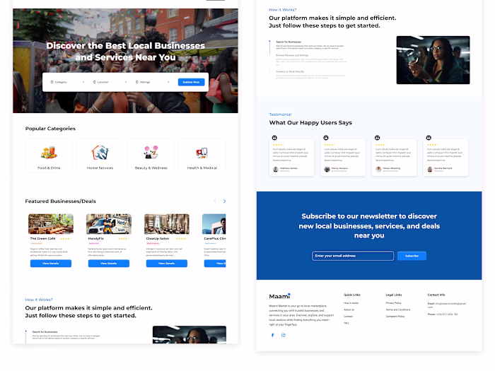 User-Friendly Website Design for Maami