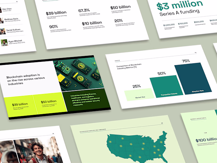 Blockchain Startup Pitch Deck Template