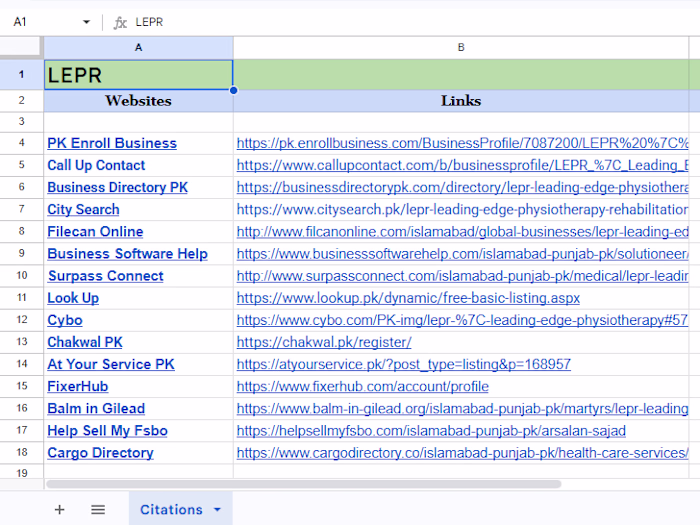 Local SEO & Citation Building