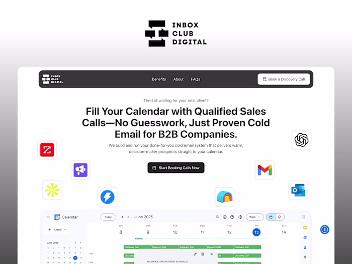 Inbox Club Digital Website Revamp