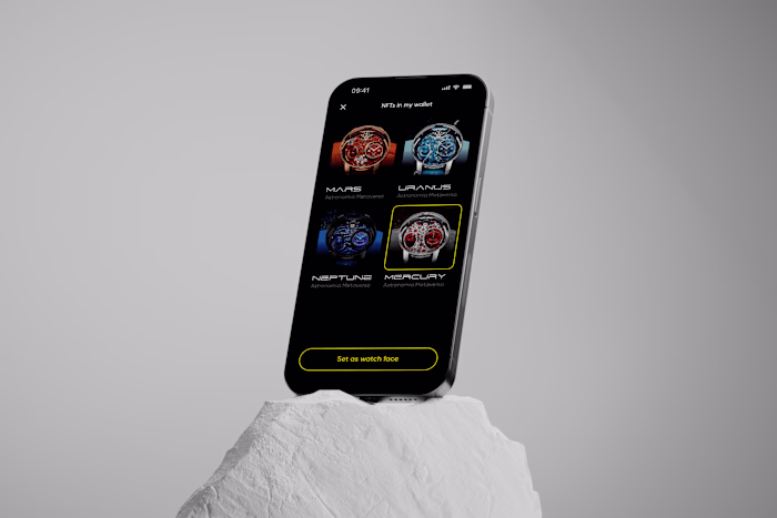 NFT as a watch face for Apple Watch & Wear OS