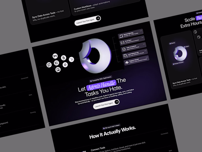 AI SaaS Landing Page Design