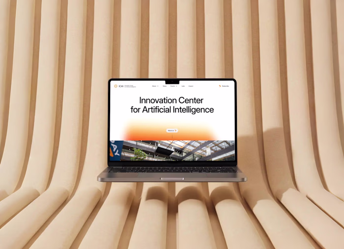 Webflow site for AI research network ICAI