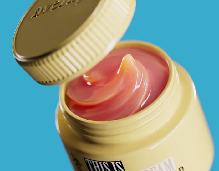 Day Cream Packaging Design and 3D visualization