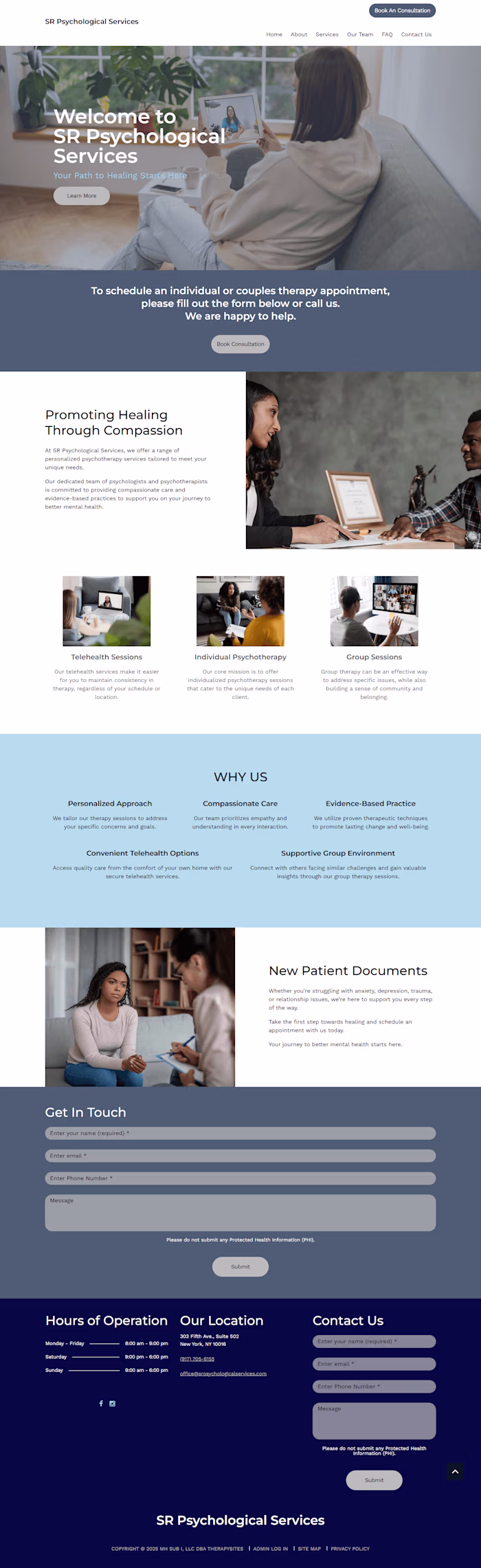 Website Design for a Modern Healthcare Provider