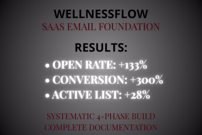 Email System Foundation Build for Wellness SaaS