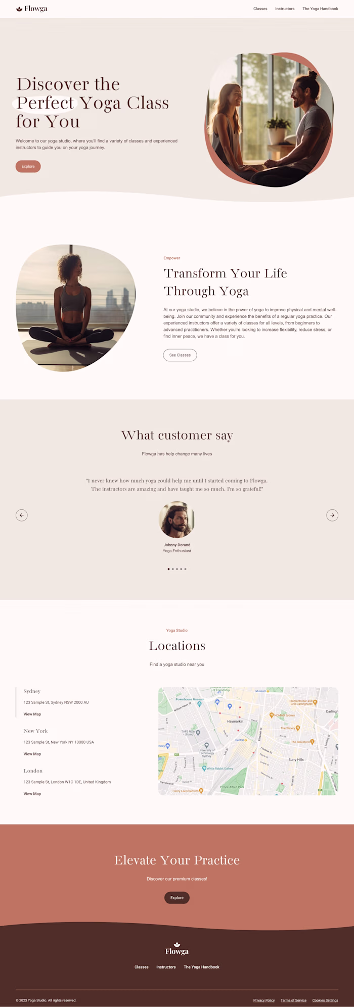 Yoga Studio Online Platform Development