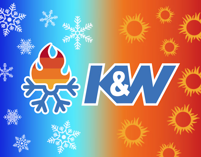 Seasonal HVAC Branding Graphic for K&W
