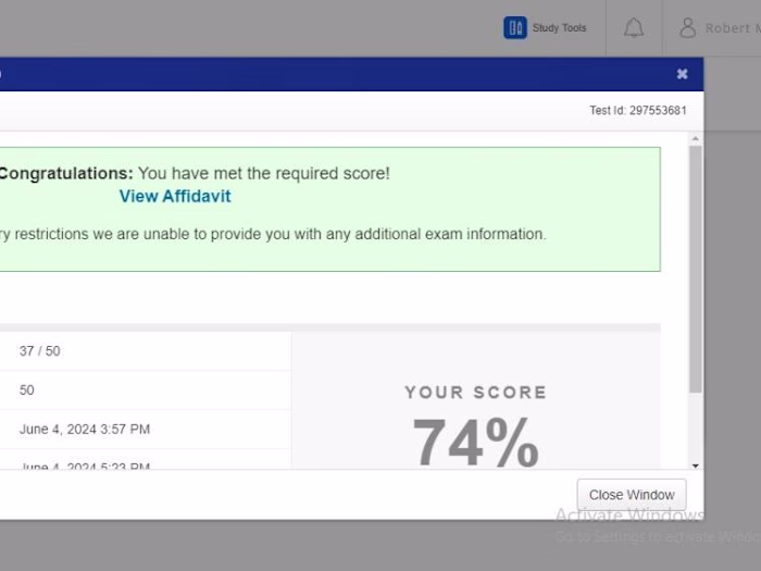 Exam Completion by Masters and PhD-Level Experts