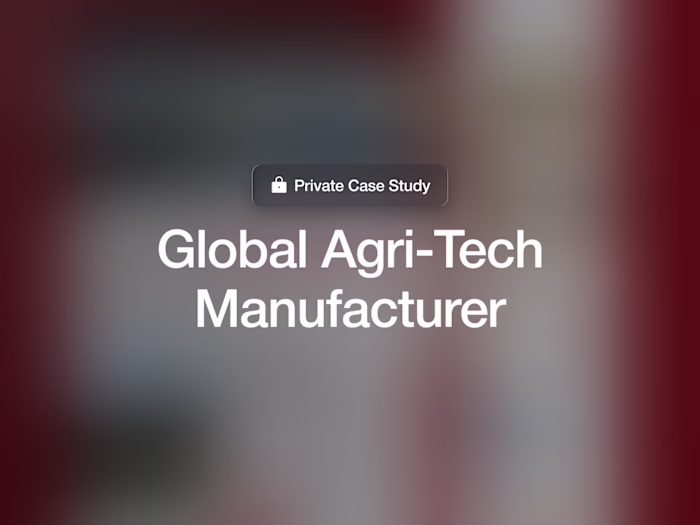 Agri-Tech Manufacturer:  Website for Global Scale & Market Trust
