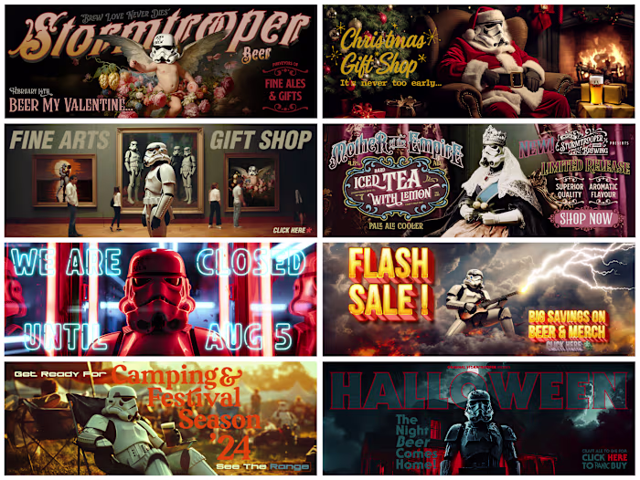 Site Banners for Original Stormtrooper Beer