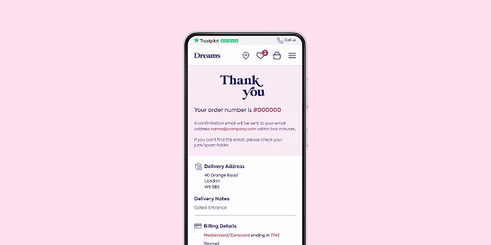 Order Confirmation Page - UI/UX Design