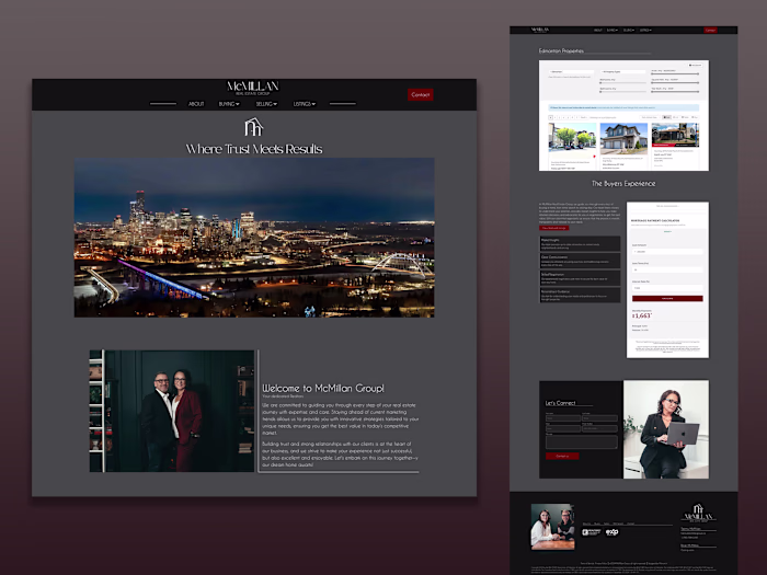 Website for Real Estate Agents ✦ McMillan Real Estate Group