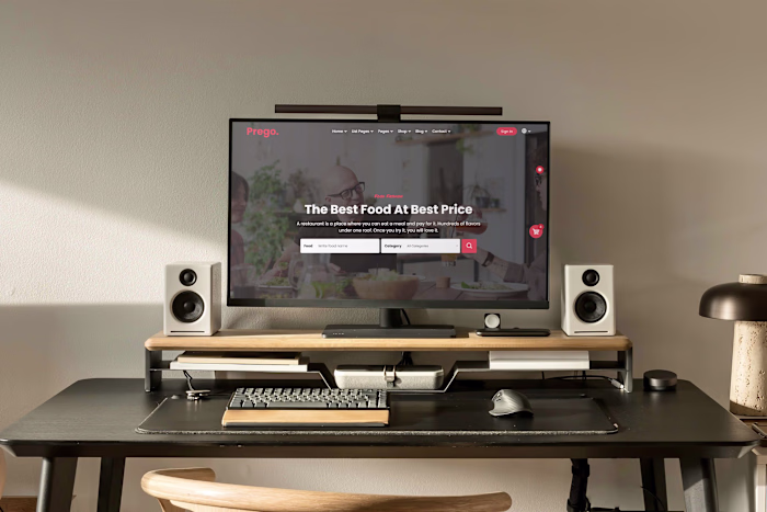 Modern Food Delivery Web App UI