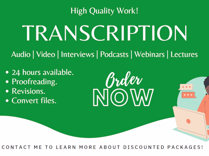 Accurate Audio & Video Transcription
