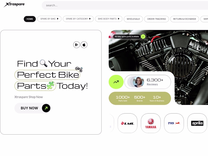 Xtraspare - Ecom Platform with 10k+ Products