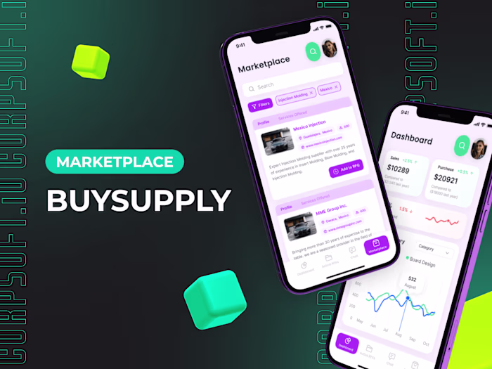 Multi-vendor marketplace mobile app overview