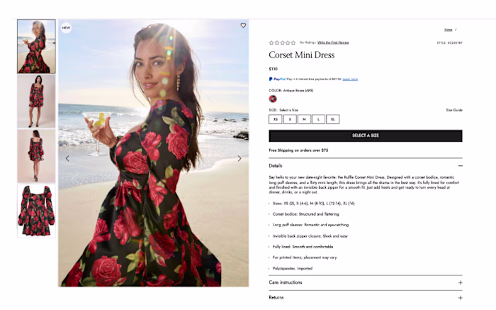 Product Copy (E-Commerce & Fashion)