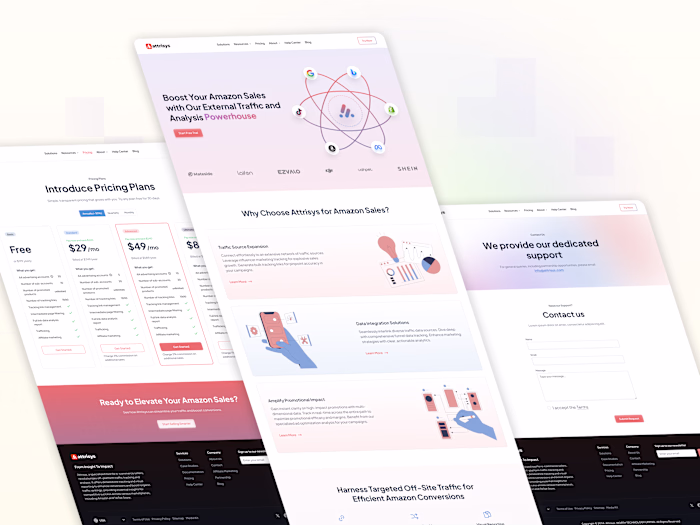 Attrisys Website Design - Figma Design