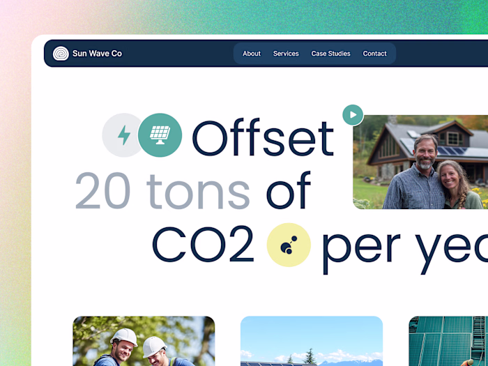 SunWave Solar Co Website Design