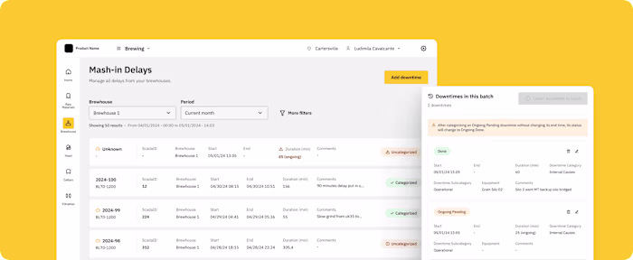 Interface Design for Brewing Process Optimization