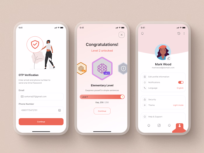 Brain Training App UI/UX Design Exploration