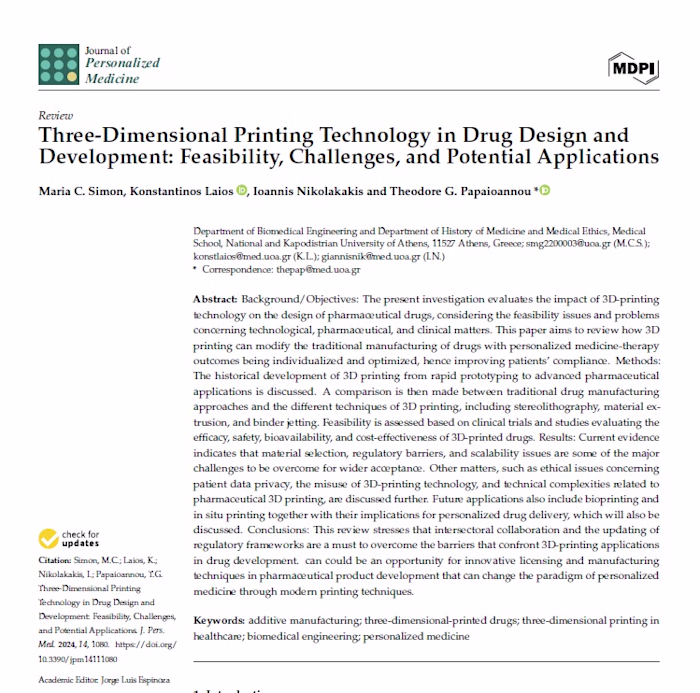 3D Printing in Pharmaceutical Drug Design: A Review