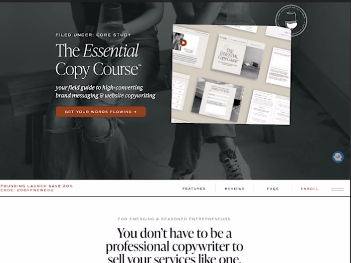 Sales Page Copy for Course