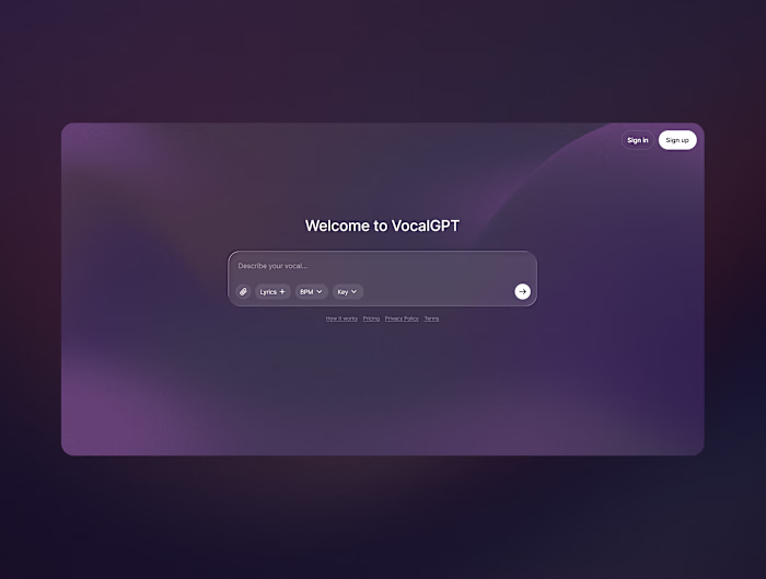 VocalGPT - AI Vocal Generator
