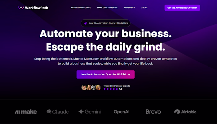Currently building out WorkflowPath (https://workflowpath.co...