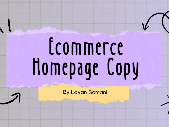 Ecommerce Homepage Copy