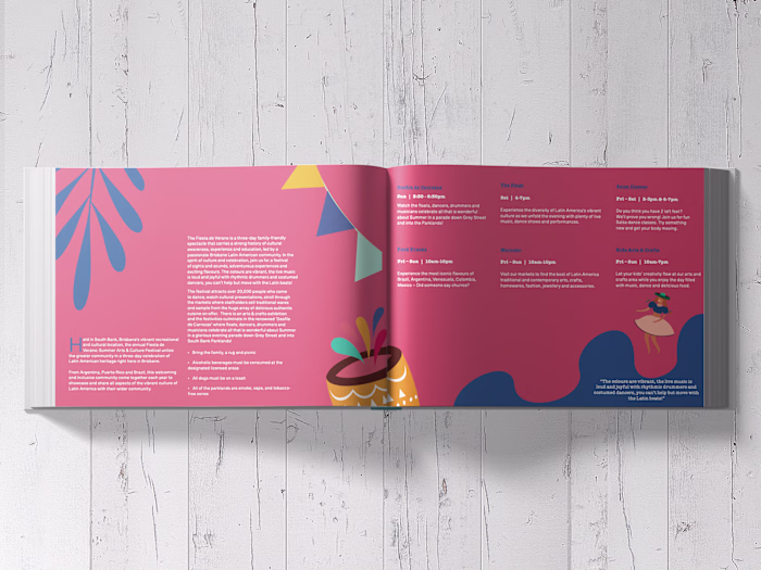 Fiesta De Verano Brochure Design
