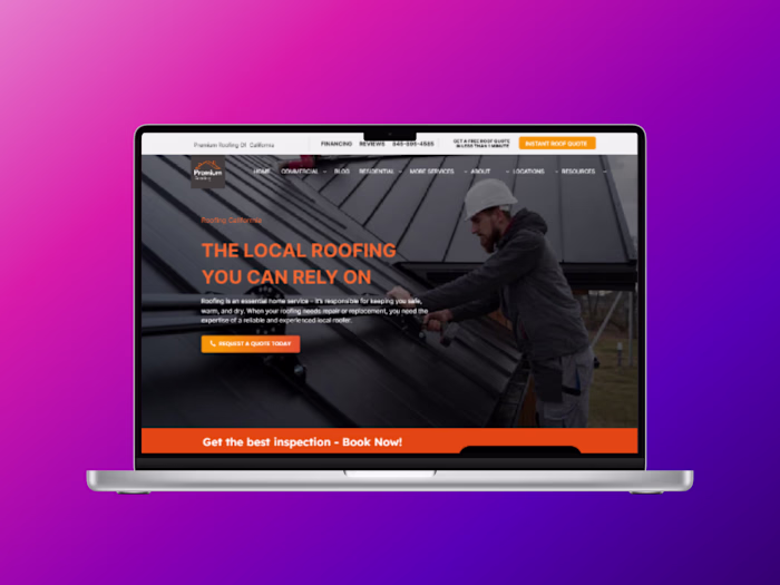 Roofing / Construction Web design