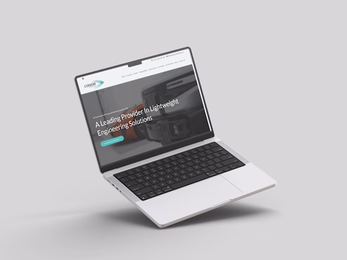 Website redesign for manufacturing business