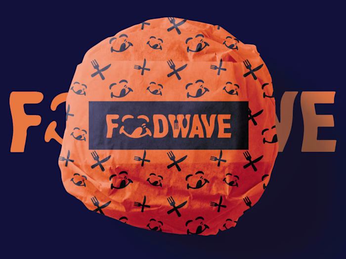 FOODWAVE - Fast food brand identity, Branding