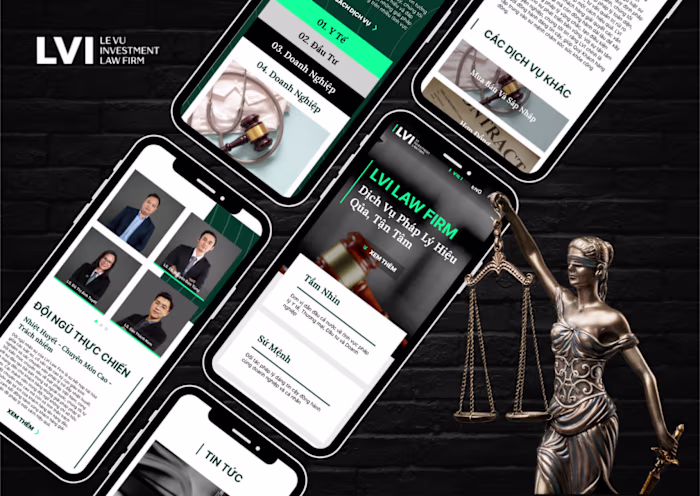 LVI Law Firm’s website presents