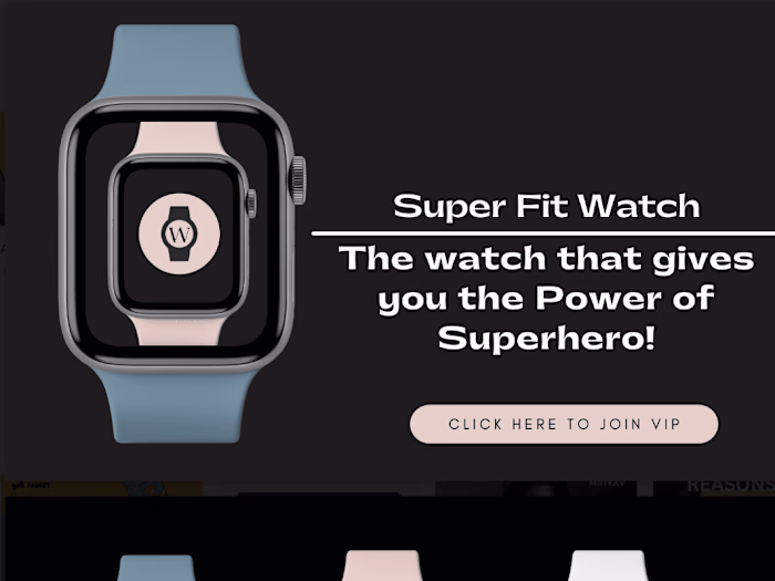 Smart Watch LANDING PAGE