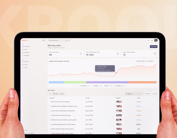 AI-powered multi-channel communication and CRM platform that...