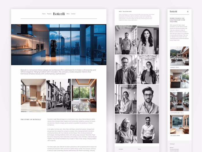 Boticelli — Interior Architecture with WordPress