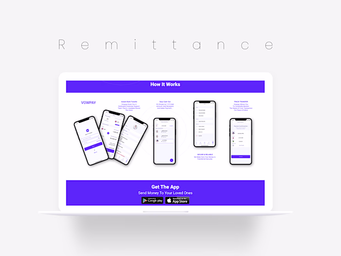 Fintech Website - Mobile Application "Vowpay"