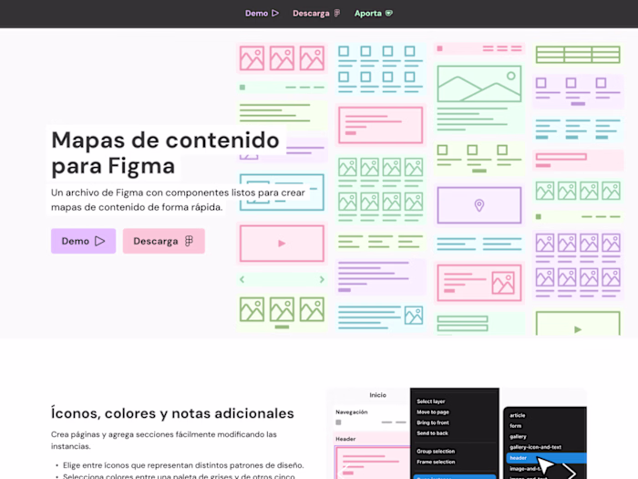 Mapas de contenido para Figma